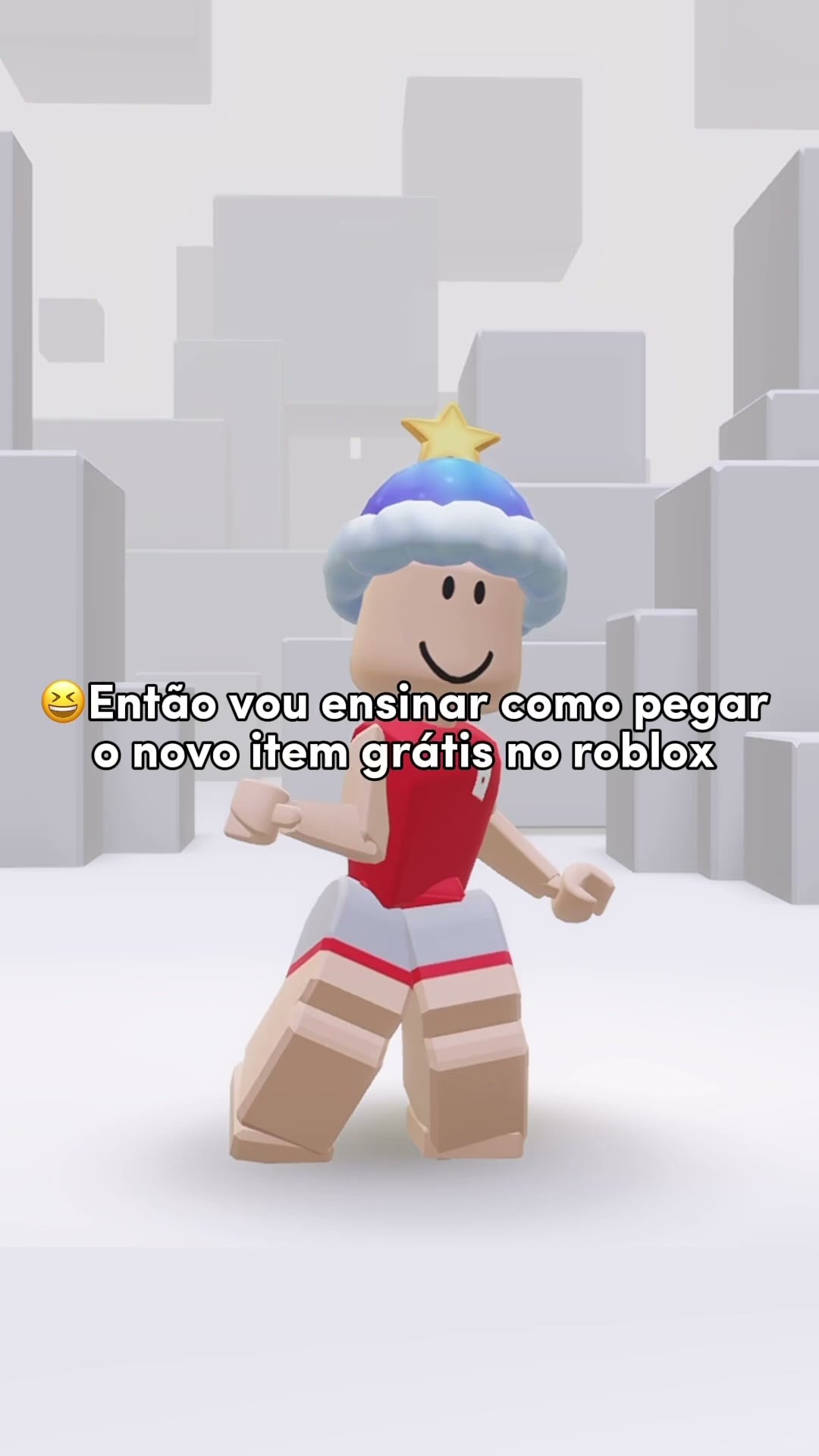?TUTORIAL DE COMO PEGAR NOVO GORRINHO DE NATAL GRÁTIS NO ROBLOX #likee #roblox #seiscreve